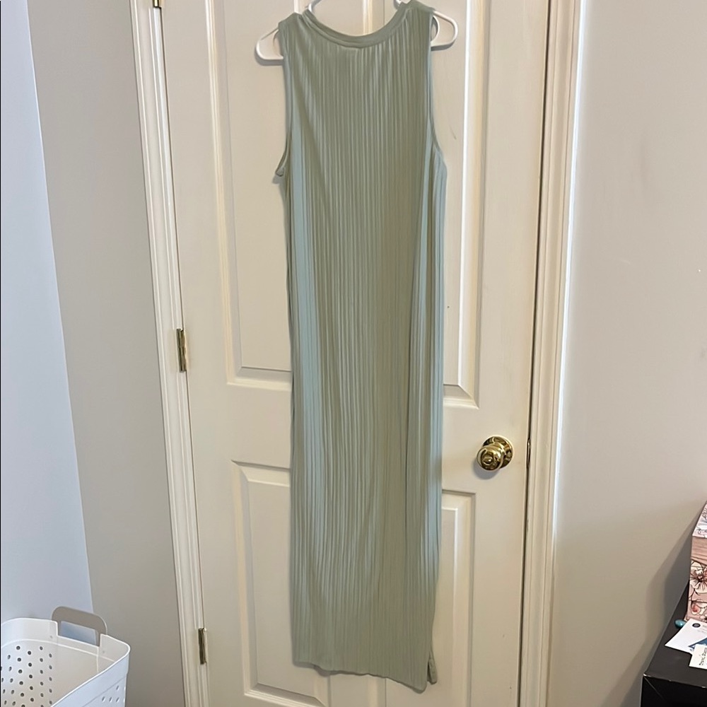 a new day Sleeveless Sage Maxi Dress